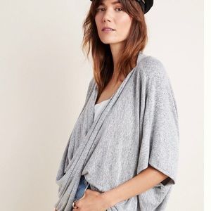 Anthro Ami Kimono - one size heather gray